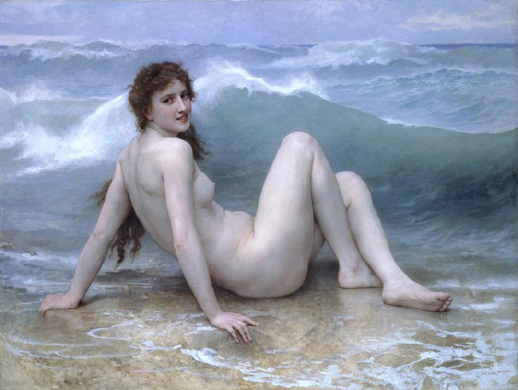 William-Adolphe Bouguereau The Wave Sweden oil painting art
